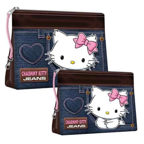 Pochette carrée jeans charmmy kitty 