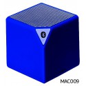 Enceinte MUSIC CUBE BLUETOOTH MIC Bleu