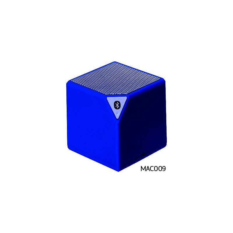 Enceinte MUSIC CUBE BLUETOOTH MIC Bleu